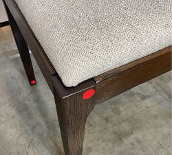 Open Box: Monty Cane Dining Chair - Performance Boucle Oatmeal, Vintage Amber