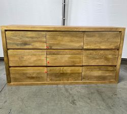 Open Box: Cayman 9 Drawer Dresser (62") - Heirloom Wheat