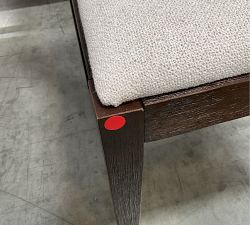 Open Box: Monty Cane Dining Chair - Performance Boucle Oatmeal, Vintage Amber