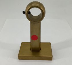 Open Box: Hidden Connection Room-Darkening Curtain Rod (96"-120", 0.75" Diam.) - Brass