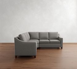 Cameron Slope Arm 3-Piece L-Shaped Wedge Sectional (100")
