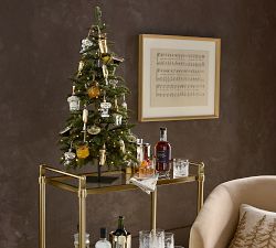 Lit Faux Pine Trees