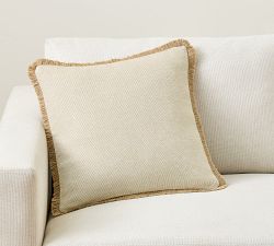 Everyday Linen With Fringe Pillow Cover