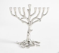 Silver Tree Menorah
