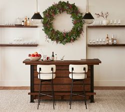 Maison Upholstered Swivel Bar &amp; Counter Stools