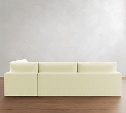 Westwood Slim Arm Slipcovered Return Bumper Sectional (114"-126")
