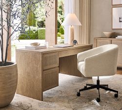 Baldwin Upholstered Swivel Desk Chair