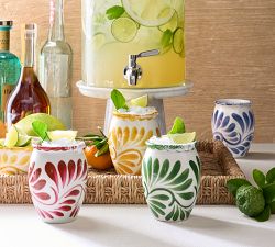 White Marble Drink Dispenser Stand