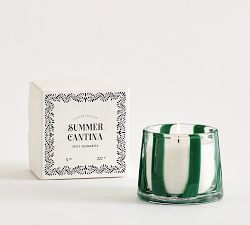Striped Cocktail Candles