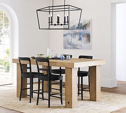 Benchwright Straight Leg Extending Counter Height Table (76"-96")