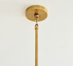 Mable Textured Glass Round Chandelier (37")