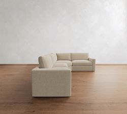 Westwood Square Arm 3-Piece Wedge Sectional (128"&ndash;138")
