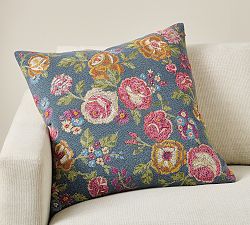 Christa Floral Embroidered Pillow Cover
