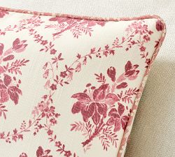 Agnes Floral Embroidered Pillow Cover