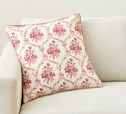 Agnes Floral Embroidered Pillow Cover