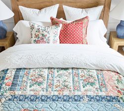 Agnes Floral Embroidered Pillow Cover