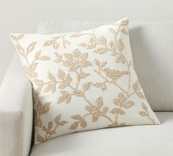 Hermosa Floral Embroidered Pillow Cover