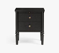 Open Box: Chris Loves Julia Modern Traditional Mini Nightstand (20") - Onyx