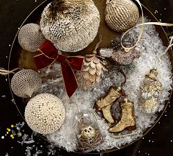 Gold Snowman Ornament
