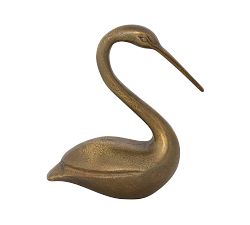 Antique Brass Bird Figurine