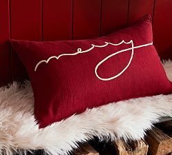 Merry Lumbar Pillow Cover