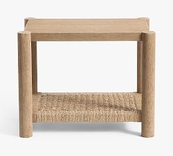 Open Box: Bolinas Rectangular Woven Side Table (22") - Seadrift