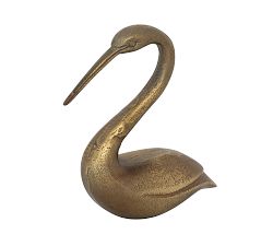 Antique Brass Bird Figurine