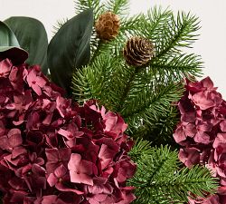 Faux Red Hydrangea Mixed Bundle