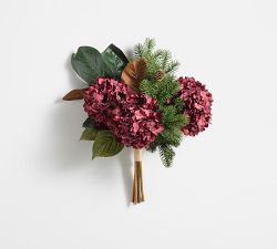 Faux Red Hydrangea Mixed Bundle