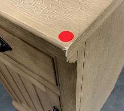 Open Box: Aubrey Modular Media Cabinet Left Door Base (18"W x 36"H) - Seadrift