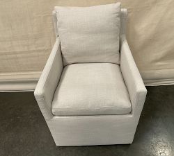 Open Box: Carder Upholstered Dining Armchair - Cream