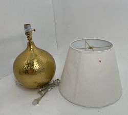 Open Box: Danielle Small Round Table Lamp - Brass