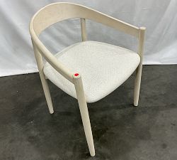 Open Box: Laguna Dining Chair - Performance Boucle Oatmeal, Sand Dune