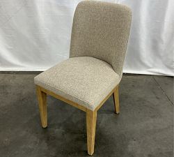 Open Box: Layton Upholstered Dining Chair - Performance Midland Tweed Stone, Seadrift