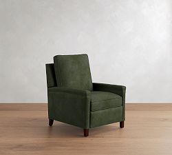 Open Box: Tyler Square Arm Leather Tall Manual Recliner without Nailheads (41") - Vintage Hunter, Espresso