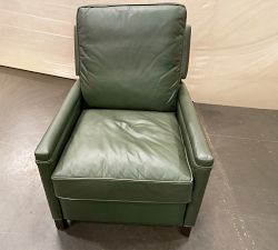 Open Box: Tyler Square Arm Leather Tall Manual Recliner without Nailheads (41") - Vintage Hunter, Espresso