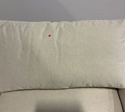 Open Box: York Square Arm Upholstered Sofa (81") - Performance Heathered Basketweave Alabaster White
