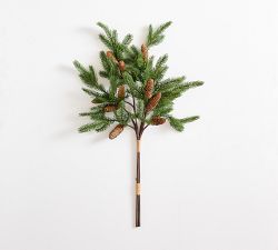 Faux Pinecone Branch