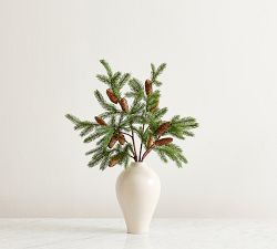 Faux Pinecone Branch