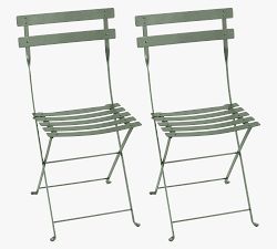 Fermob Metal Folding Outdoor Bistro Chair - Set of 2