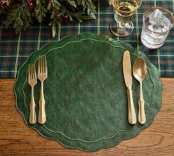 Faux Leather Placemats - Set of 4