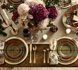 Woodrow Plaid Stoneware Dinnerware Collection