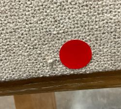 Open Box: Modern Farmhouse Dining Armchair - Fog, Performance Boucle Oatmeal