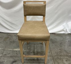 Open Box: Neil Leather Counter Stool (24"H) - Light Oak