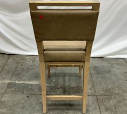 Open Box: Neil Leather Counter Stool (24"H) - Light Oak