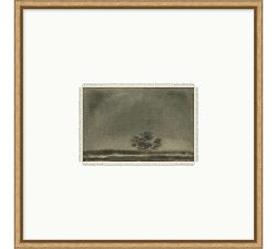 Open Box: Small Landscapes 2 by Chelsea Fly (20" Sq) - Gold