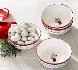 Peanuts™ Charlie Brown Christmas Stoneware Mini Bowls - Set of 4