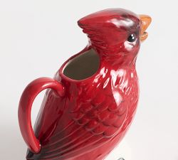 Enchanted Forest Figural Cardinal Pitcher