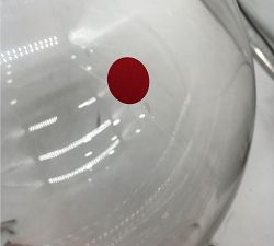 Open Box: Anderson Glass Globe Pendant, Large (15"Diam.) - Vintage Brass, Clear