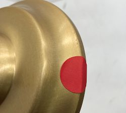 Open Box: Anderson Glass Globe Pendant, Large (15"Diam.) - Vintage Brass, Clear